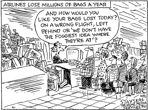Airlines lose millions of bags a year