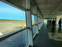 Walkway to board the flight