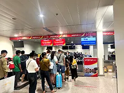 Check in counters at Tan Son Nhat International Airport
