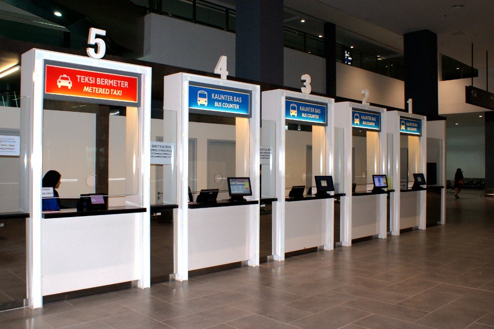 Ticket counters at klia2 transportation hub