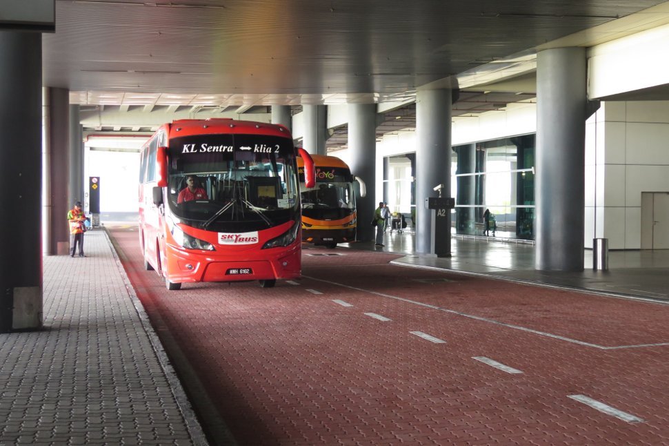 Skybus and Yoyo bus at the klia2 Transportation Hub