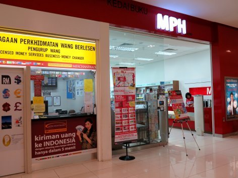 Money changer and MPH bookstore