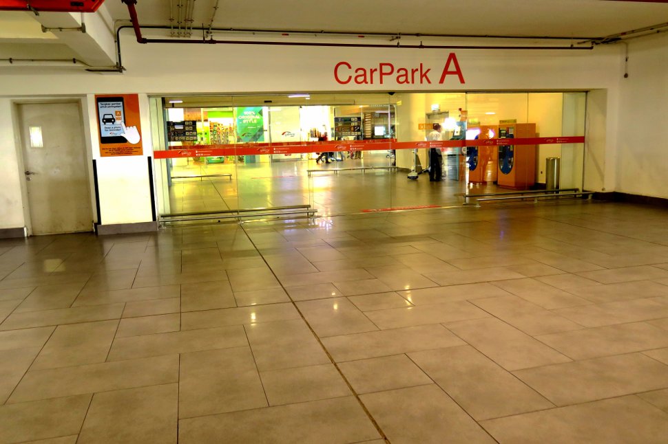 Car park A's CP4 level to entrance