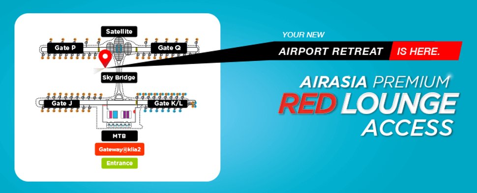 Location of AirAsia Premium Red Lounge