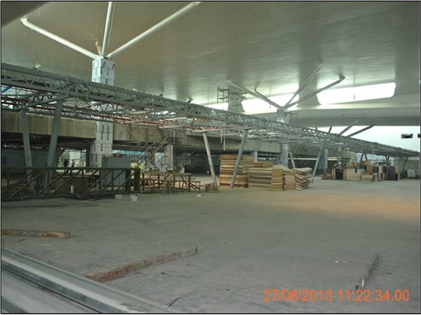klia2, Construction update as at 27 August 2013