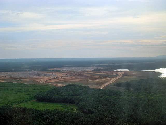 Aerial view of klia2 construction site, 2011