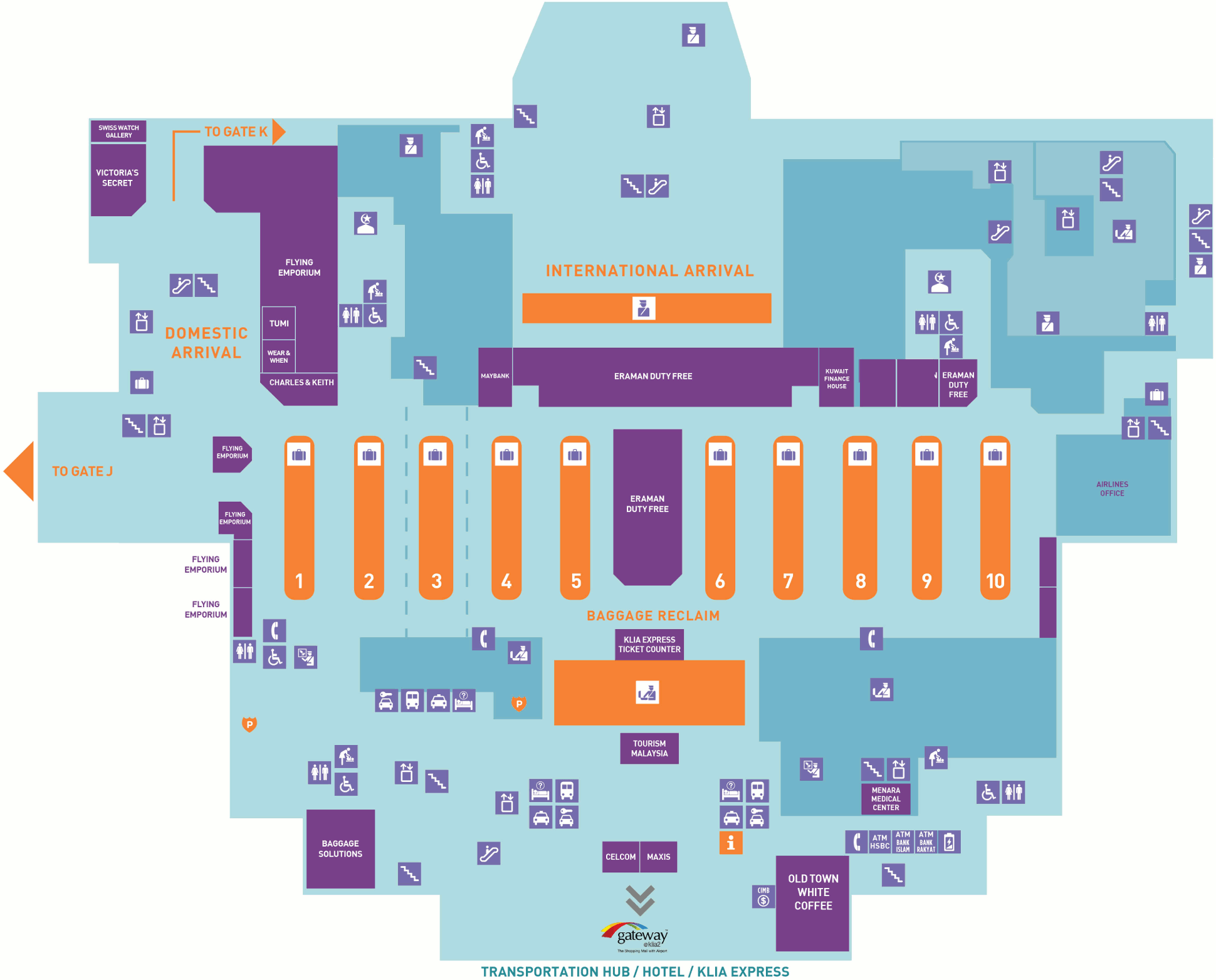 klia2 Layout Plan, useful guide to help you getting around