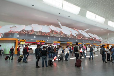 Check-in counters, Departure Hall