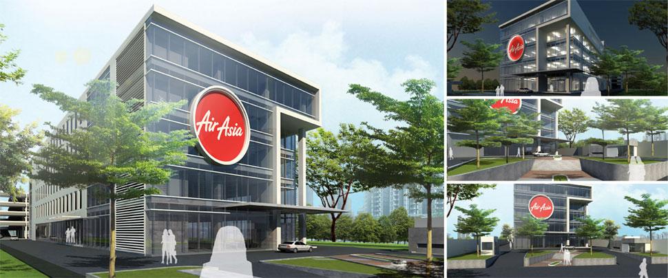 Artist impression: New AirAsia Headquaters at klia2