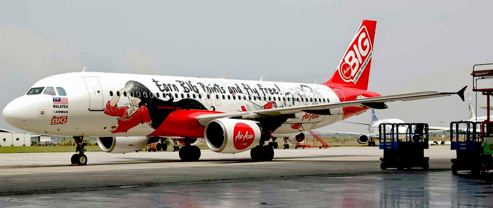 The BIG plane made history when it became the first AirAsia plane to land in klia2