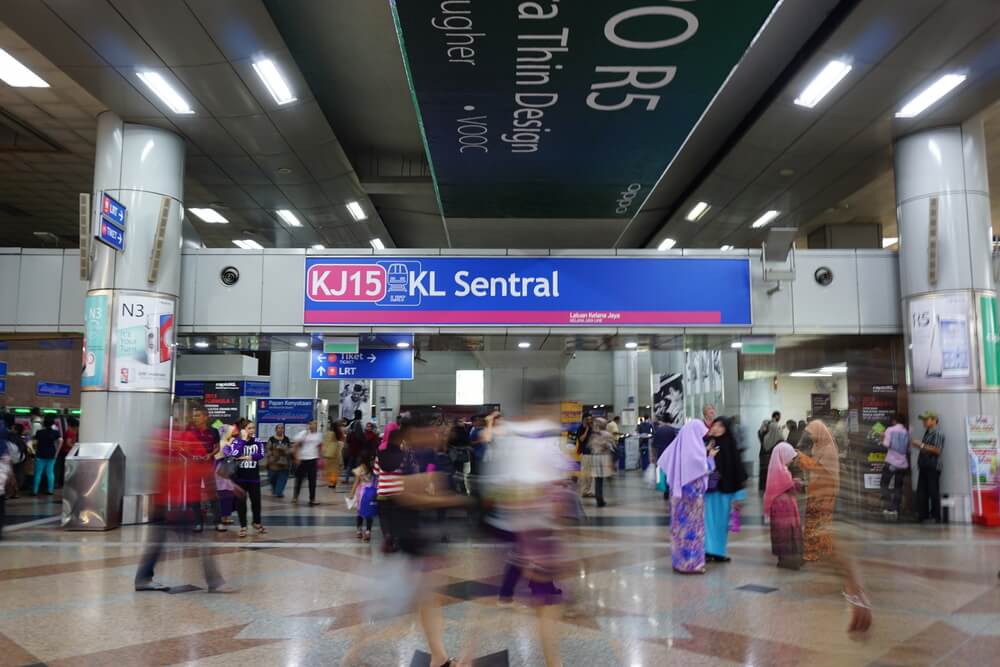 KL Sentral, Kuala Lumpur’s integrated rail transportation center, is Malaysia’s largest transit hub