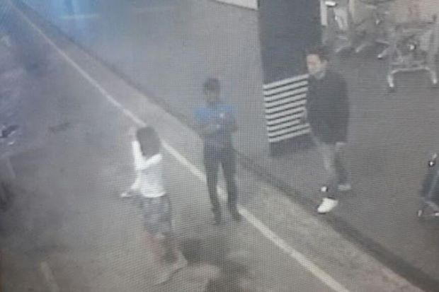 CCTV footage showing the suspected female assassin at the KLIA2 taxi lane.