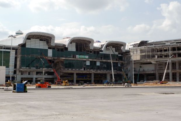 Part of the incomplete klia2 main terminal.
