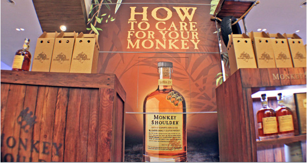 Whisky brand Monkey Shoulder showcased a unique pop-up activation