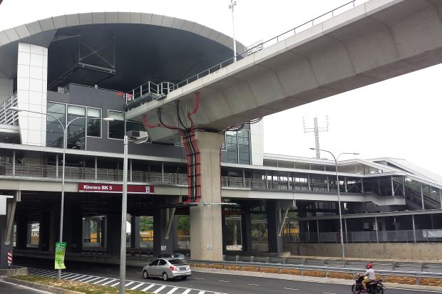 The new BK5 LRT station in Bandar Kinrara,which is part of the Ampang LEP, is ready to serve the community there on Oct 31.