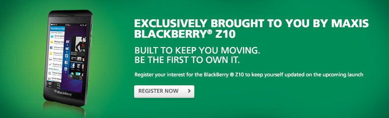 Maxis Promotion: Blackberry Z10