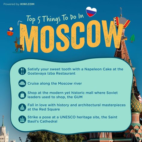 Top 5 things to do in Moscow