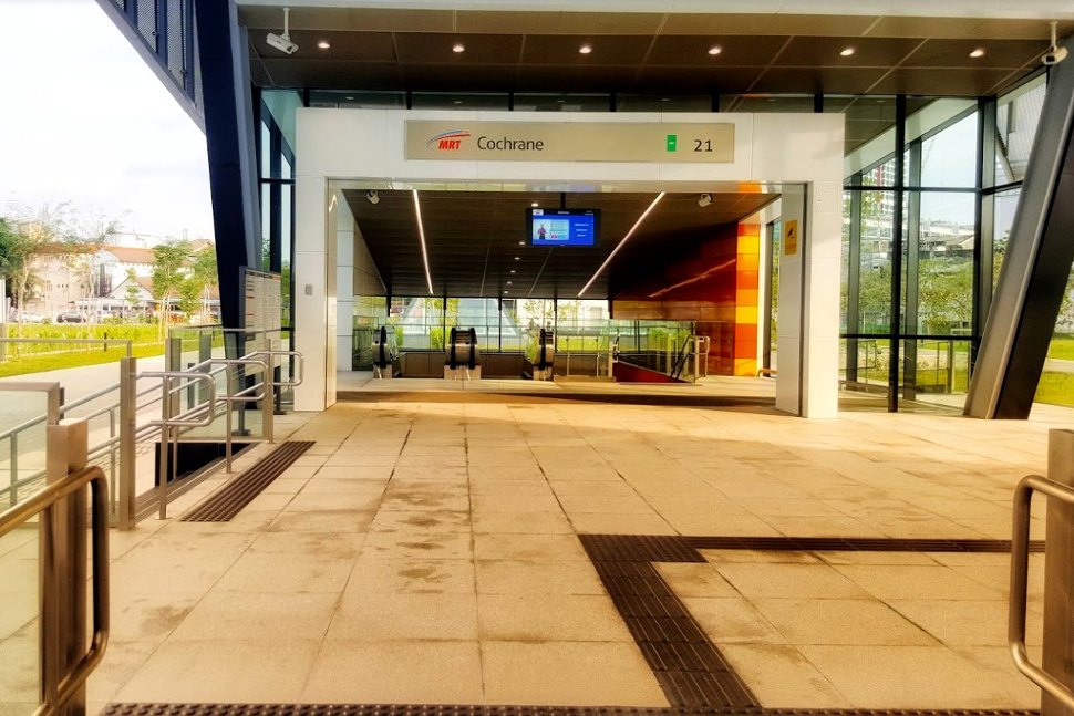 Entrance of Cochrane MRT station
