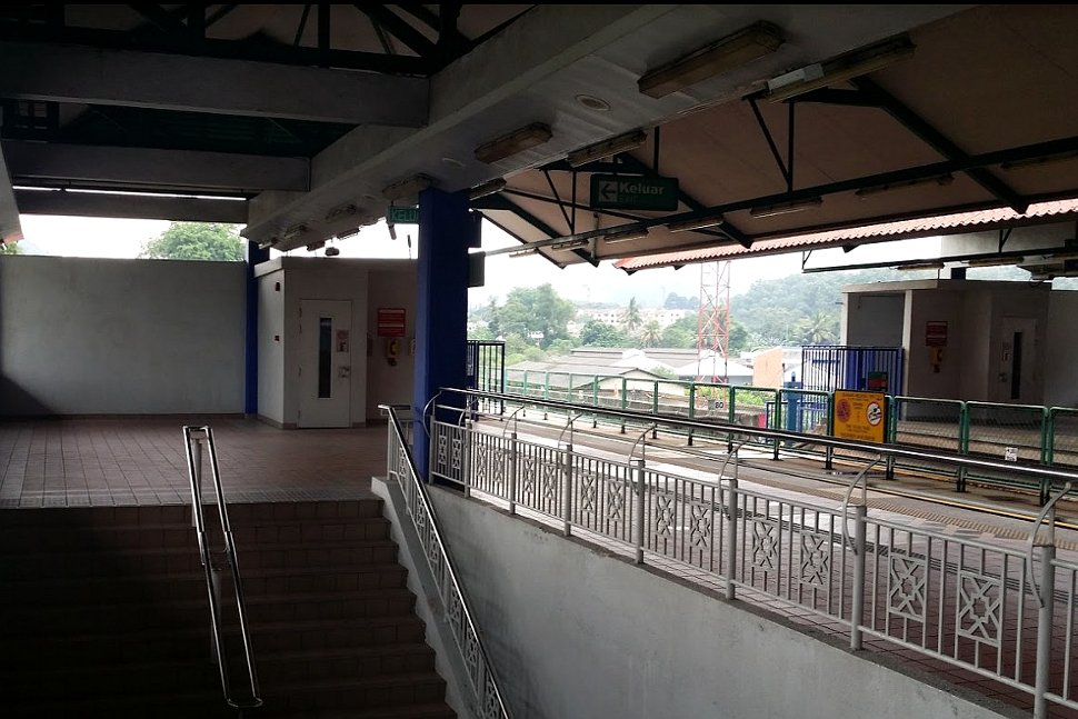 Boarding platform at LRT Station