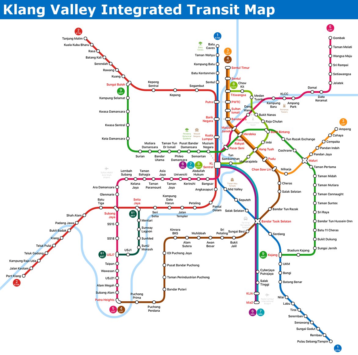 Klang Valley Integrated Transit Map 004 