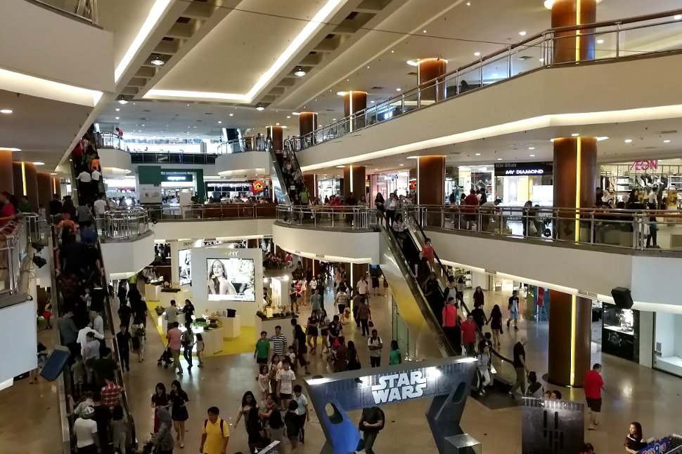 Inside the Mid Valley shopping mall