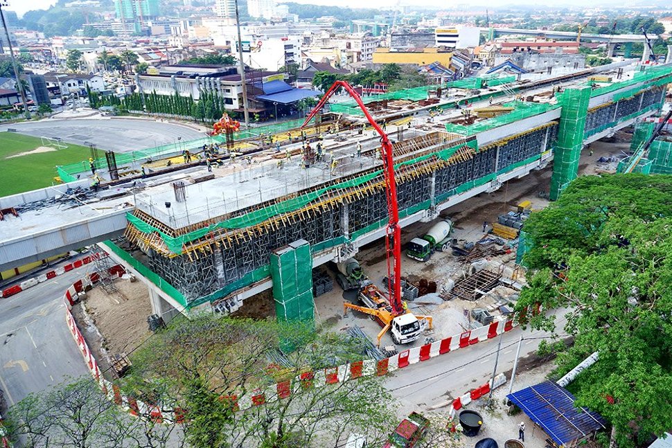 The Stadium Kajang Station under construction. May 2015