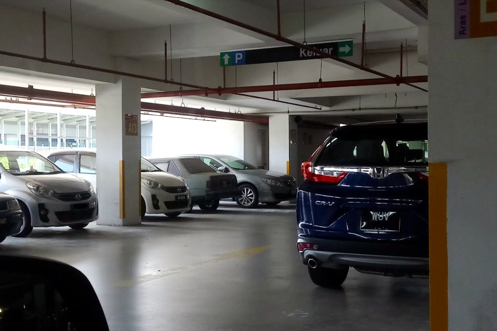 Parking bays at car park