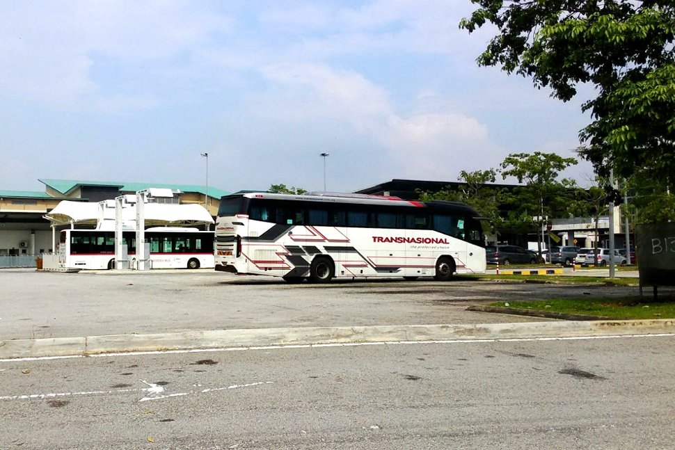Bus and taxi hub near the ERL station