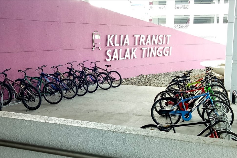 Dedicated bicycle parking area