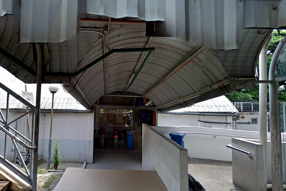 Entrance to the Segambut KTM Komuter station