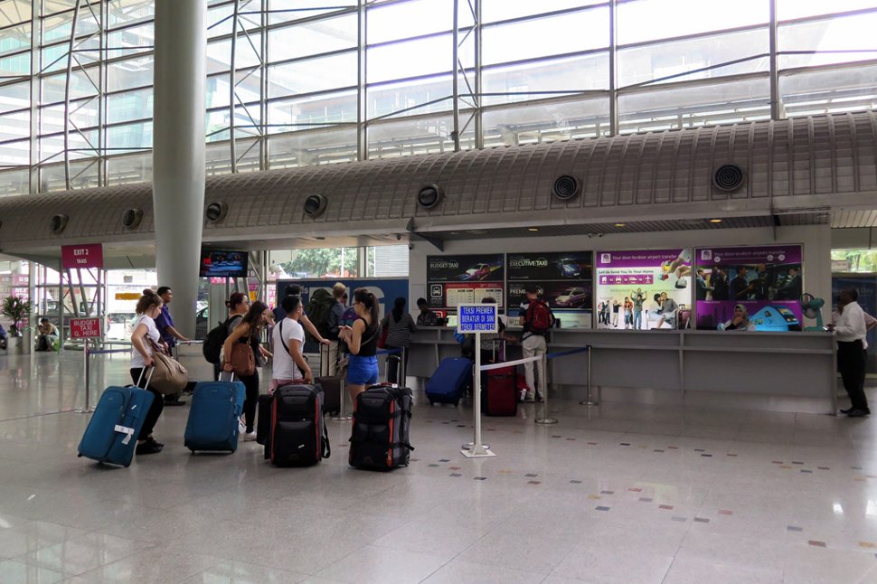 Taxi ticket counters at KL Sentral