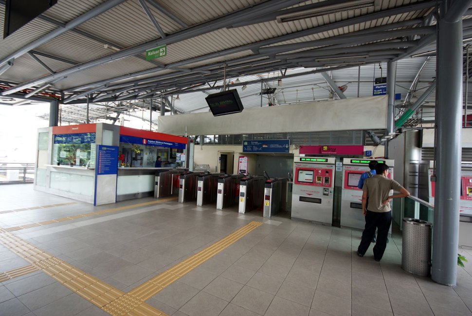 Ticket counters and entrance gates