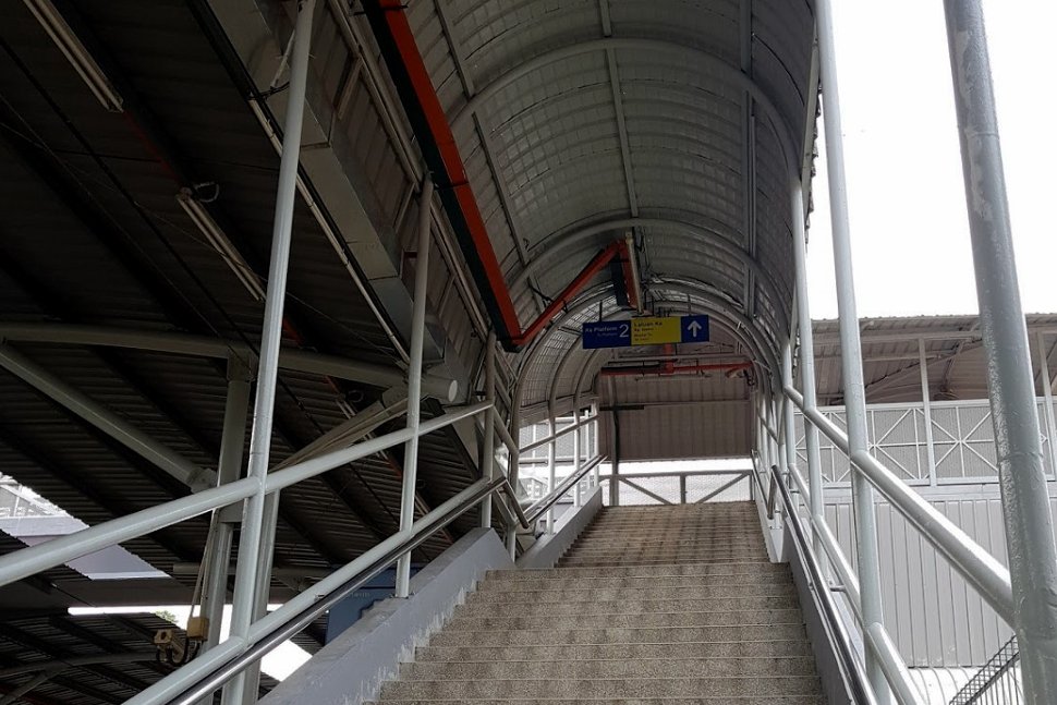 Staircase access to switch platform