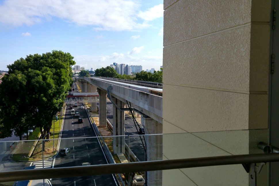 View from the Wawasan LRT station
