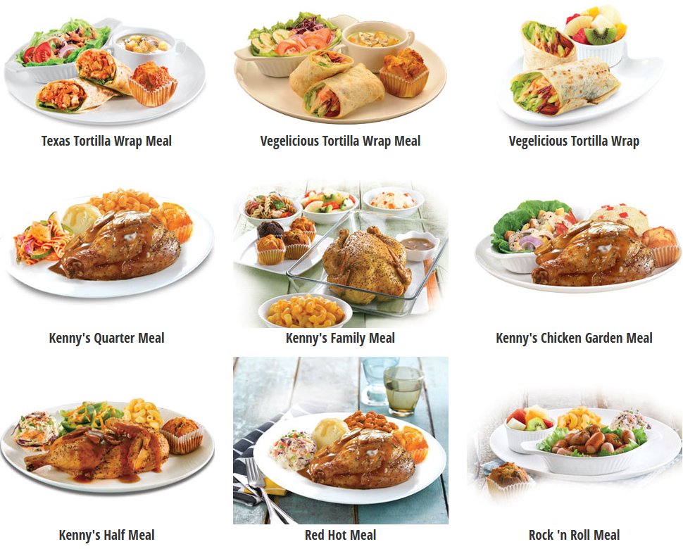 Kenny Rogers Roasters' favourites