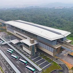 Kwasa Sentral MRT station within future Kwasa Damansara City Centre