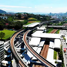 Sungai Buloh MRT Station interchanges to KTM Komuter & ETS