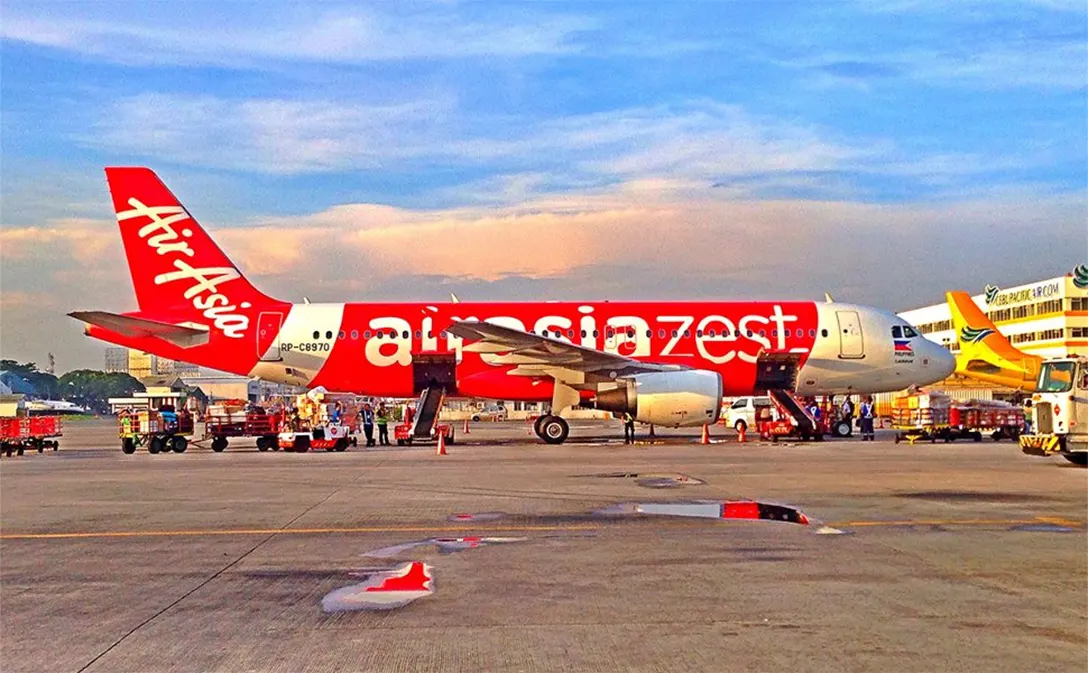 AirAsia Zest's flight