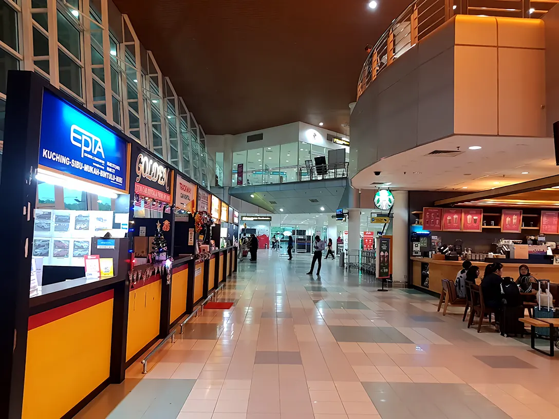 Shops and services at the Terminal building