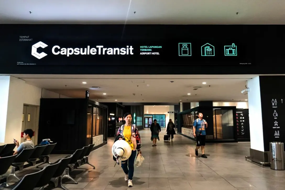 CapsuleTransit is located at Level 1 of the Gateway@klia2 mall