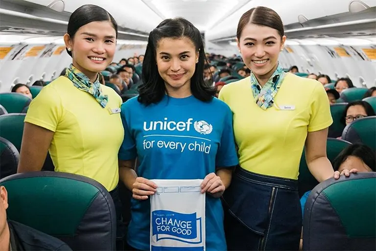 Cebu Pacific and UNICEF Philippines renew Change for Good partnership with UNICEF Advocate for Children, Anne Curtis.