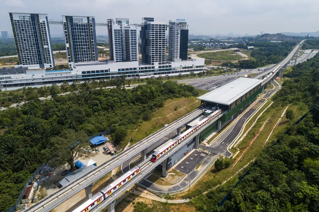 Overview photo of the Cyberjaya Utara MRT Station.
