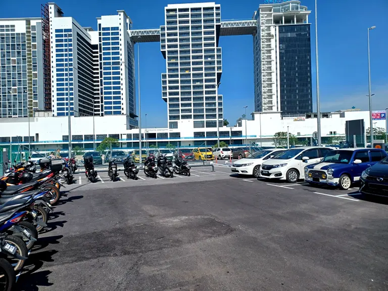 Park and Ride facility at the Cyberjaya Utara MRT station