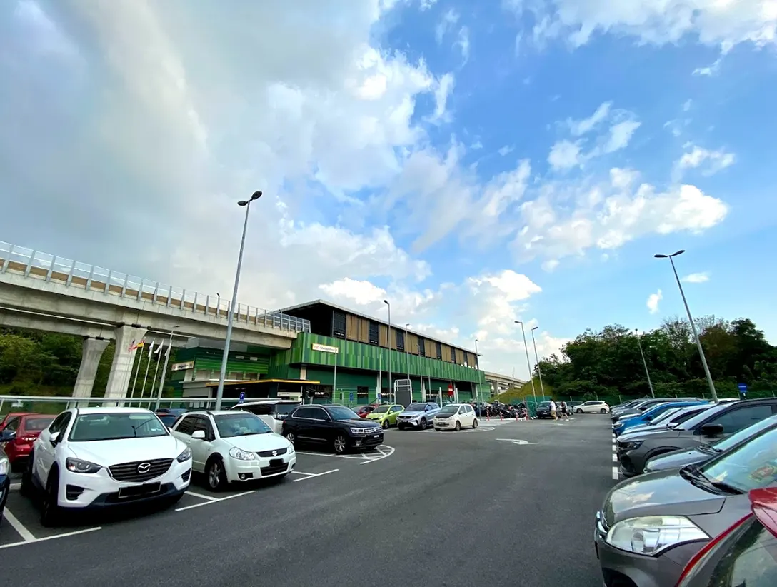 Park and Ride facility at the Cyberjaya Utara MRT station
