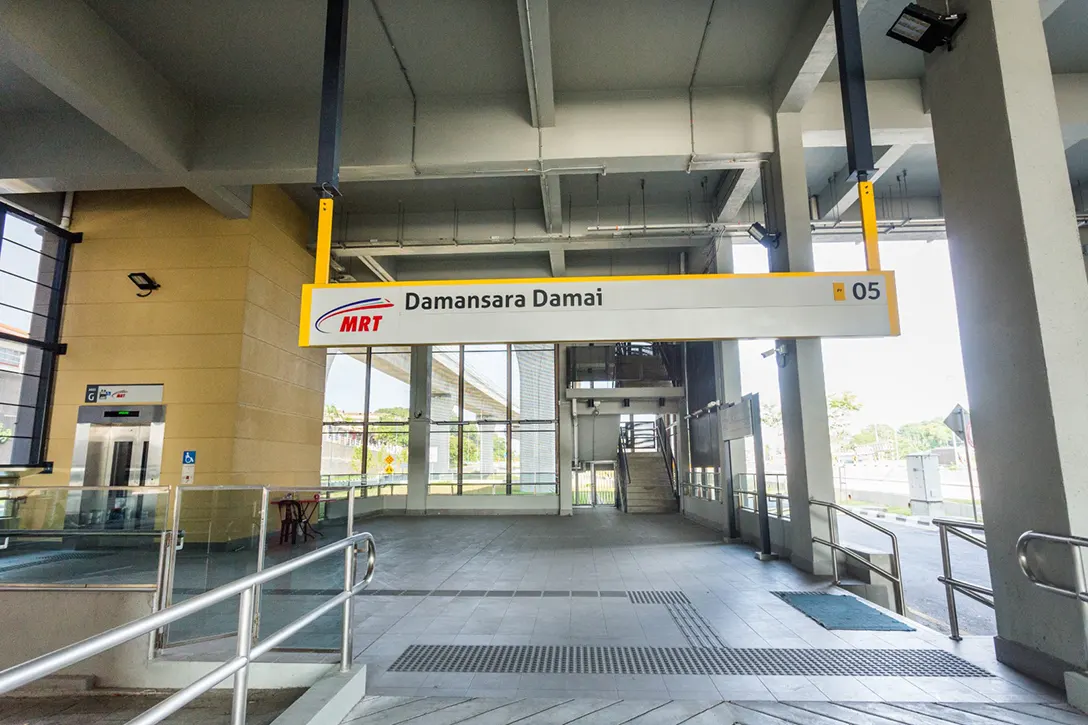 Entrance to the Damansara Damai MRT station