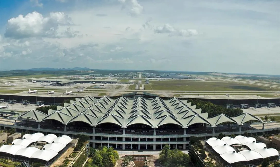 Aerial view of the KLIA