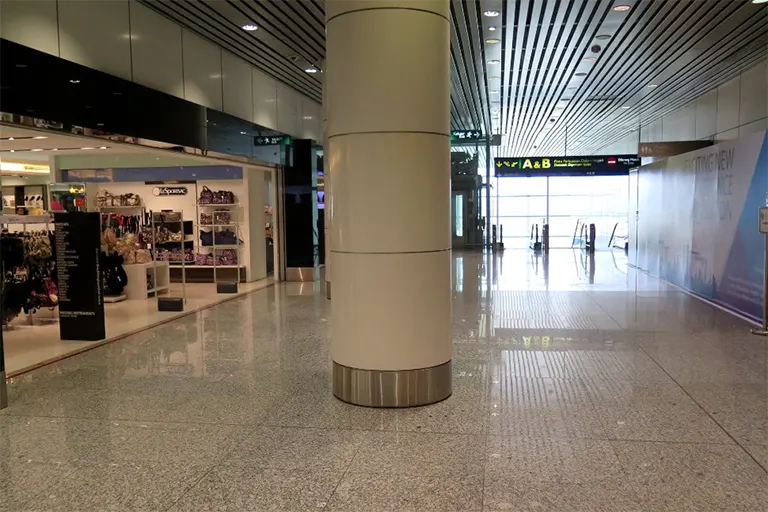 Entrance for Domestic departures at gates A & gates B
