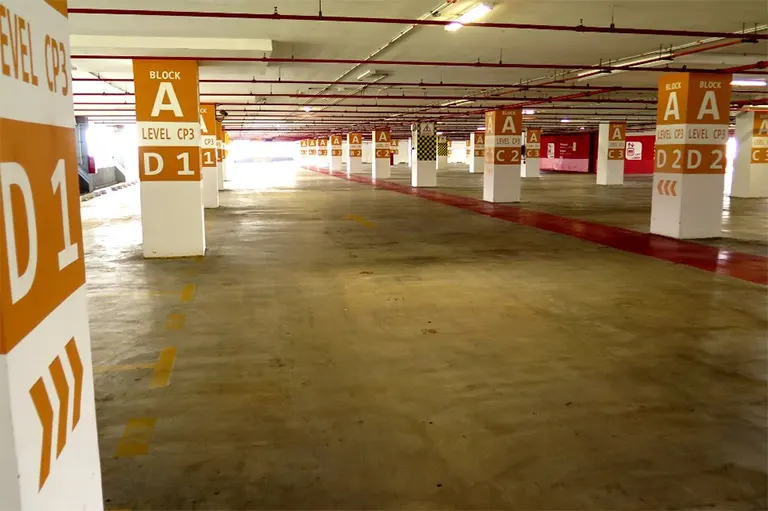 Parking lots at car park A