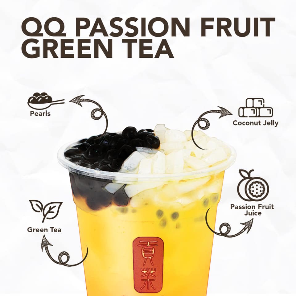 What does QQ means? In mandarin, it means chewy. This is what you get in this combo with Gong Cha - Malaysia's chewiest toppings - pearl and coconut jelly.