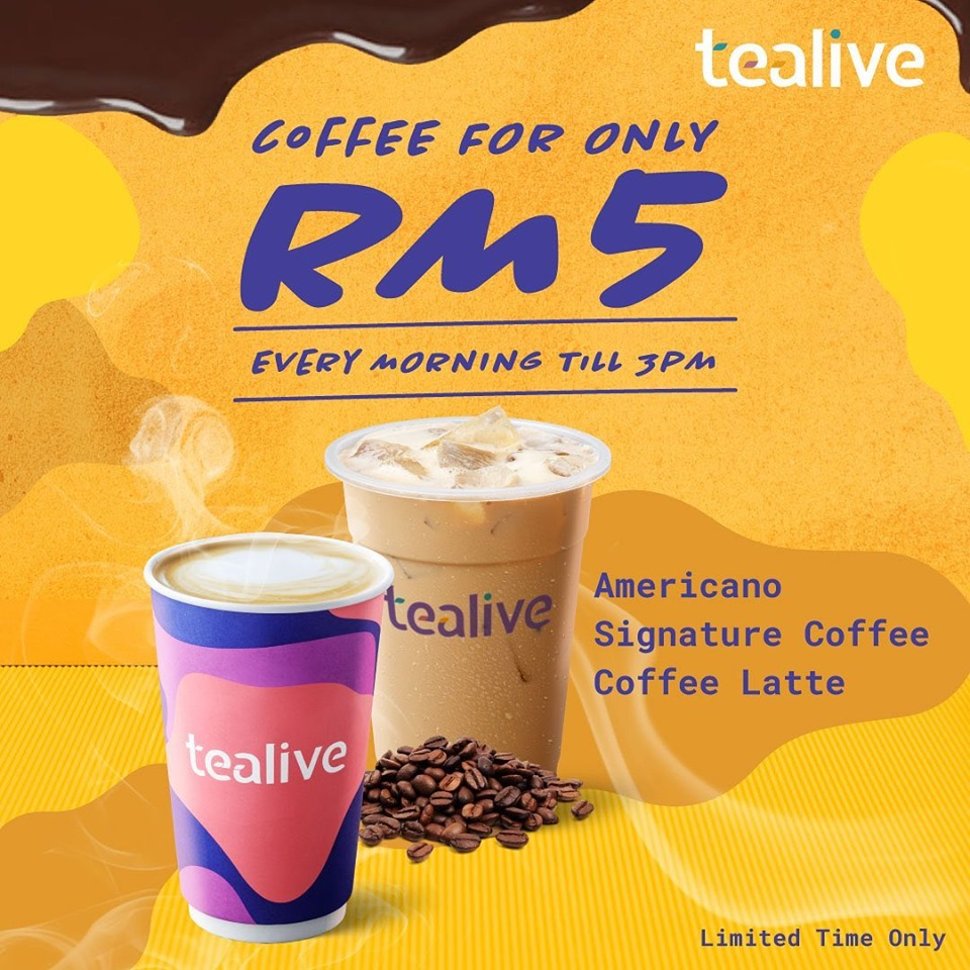Tealive Coffee selections